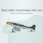 1943 Grey Mustang P51 1:40