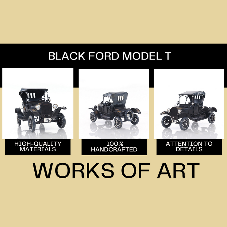 Black Ford Model T Model Car