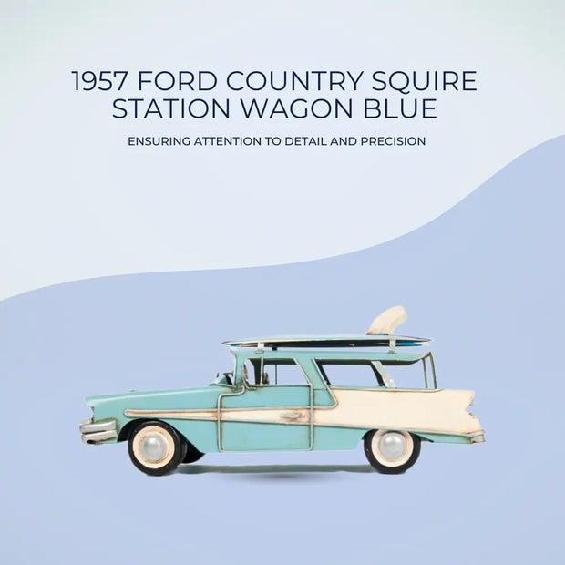 1957 Ford Country Squire Station Wagon Blue