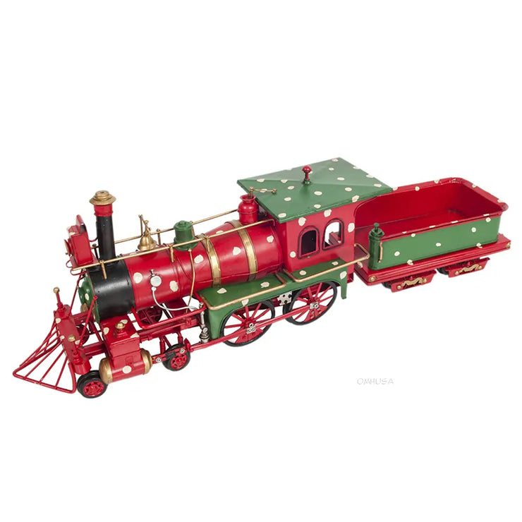 Christmas Train Model Handmade Metal