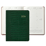 2026 Desk Diary - Traditional/Goatskin/Crocodile