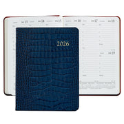 2026 Desk Diary - Traditional/Goatskin/Crocodile
