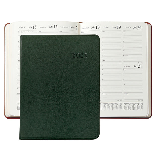 2025 Desk Diary - Traditional/Goatskin/Crocodile