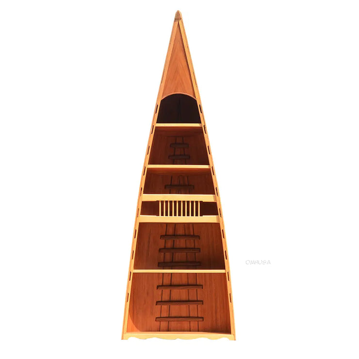 Wooden Canoe Book Shelf