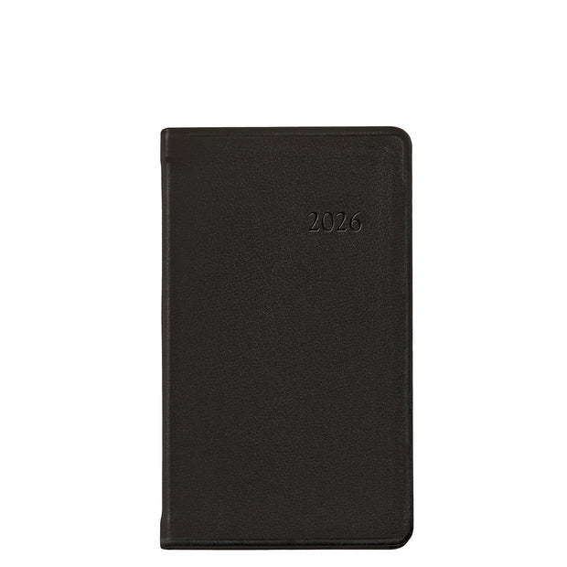 2026 Pocket Datebook Planner 5" - Traditional & Goatskin