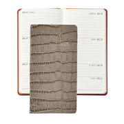 2025 Pocket Datebook Planner 6" - Traditional, Goatskin, & Crocodile Leather - The National Memo