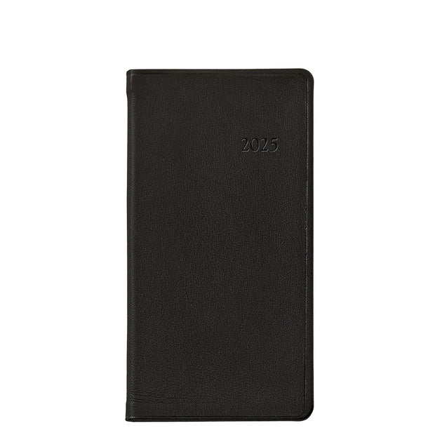 2025 Pocket Datebook Planner 6" - Traditional, Goatskin, & Crocodile Leather