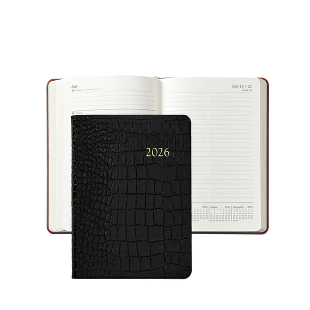 2026 Notebook - Traditional/Goatskin/Crocodile