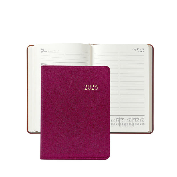 2025 Desk Diary - Traditional/Goatskin/Crocodile