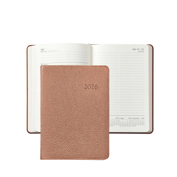 2026 Notebook - Traditional/Goatskin/Crocodile