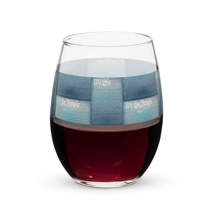 Stemless wine glass