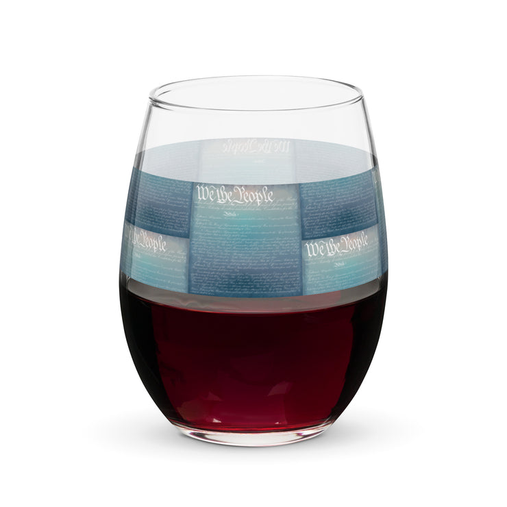 Stemless wine glass