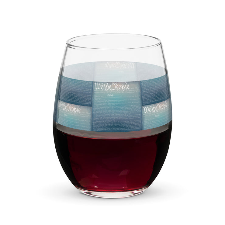 Stemless wine glass