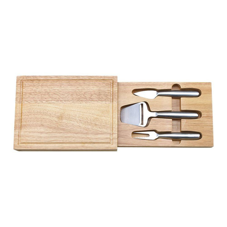 Personalized Rectangular Cheeseboard & Cheese Knives Gift Set - The National Memo