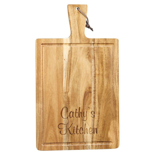 Wood Cutting Board with Handle - The National Memo