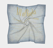Bill of Rights Blue Silk Square Scarf - The National Memo