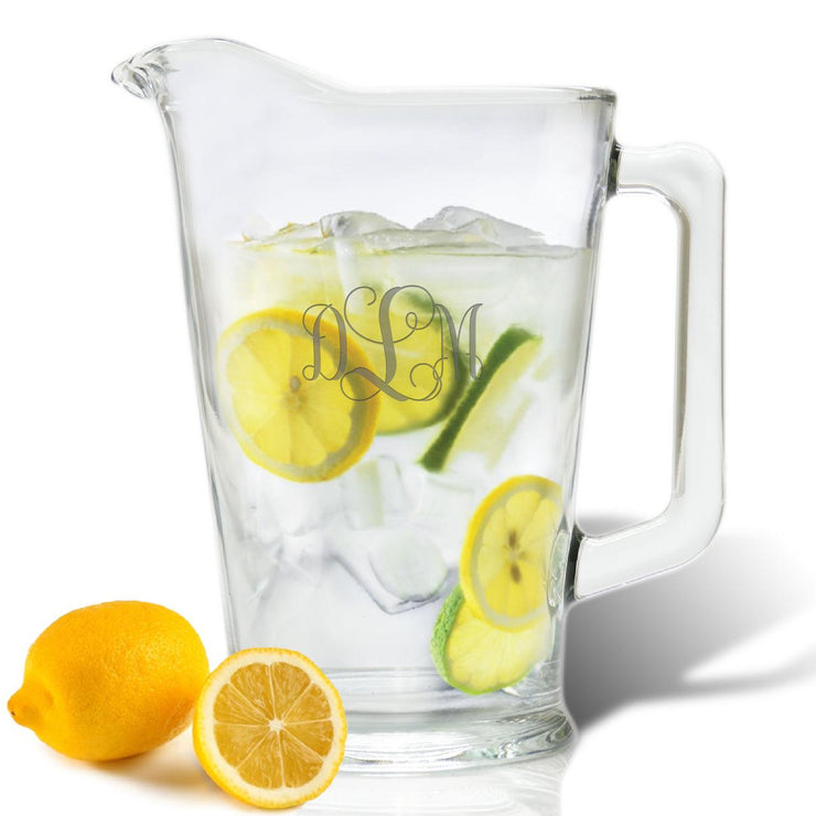 Personalized Glass Pitcher, 60 oz. - The National Memo