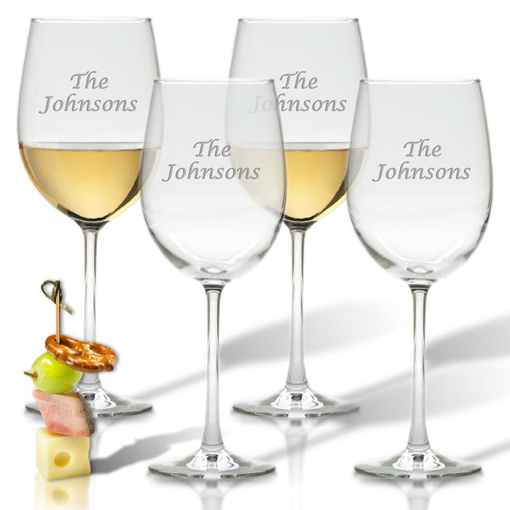 Personalized Wine Glasses, Set of 4 - The National Memo