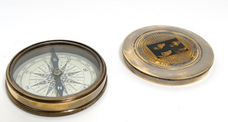 Antique Brass Compass with 1964 Beatles Cover– The National Memo