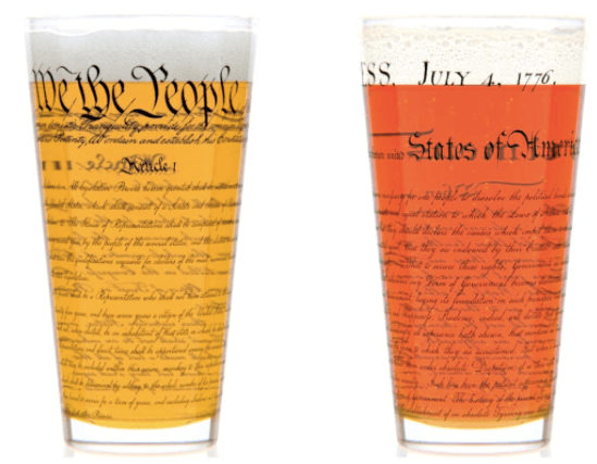 Historical Pint Glasses Set - The National Memo