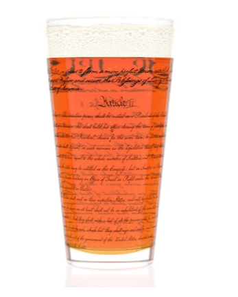 Constitution Pint Glass - The National Memo