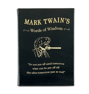 Mark Twain's Words of Wisdom Black Traditional Leather - The National Memo