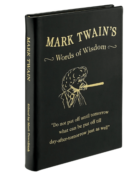 Mark Twain's Words of Wisdom Black Traditional Leather - The National Memo