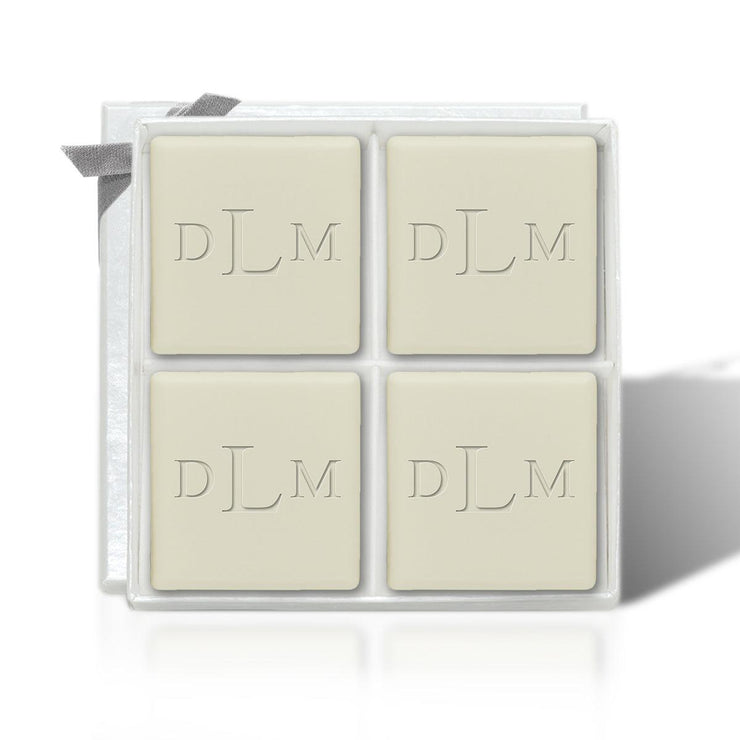 Personalized Square Soap Gift Set, 4 bars, 4 oz. each - The National Memo