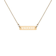Vaxxed Engraved Bar Chain Necklace - The National Memo