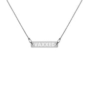 Vaxxed Engraved Bar Chain Necklace - The National Memo