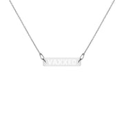 Vaxxed Engraved Bar Chain Necklace - The National Memo