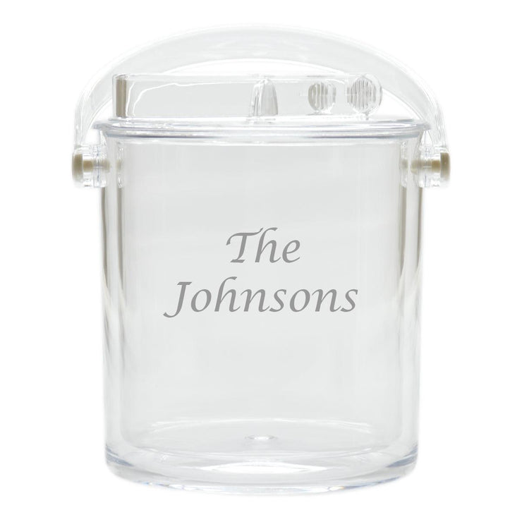 Personalized Ice Bucket with Tongs - The National Memo